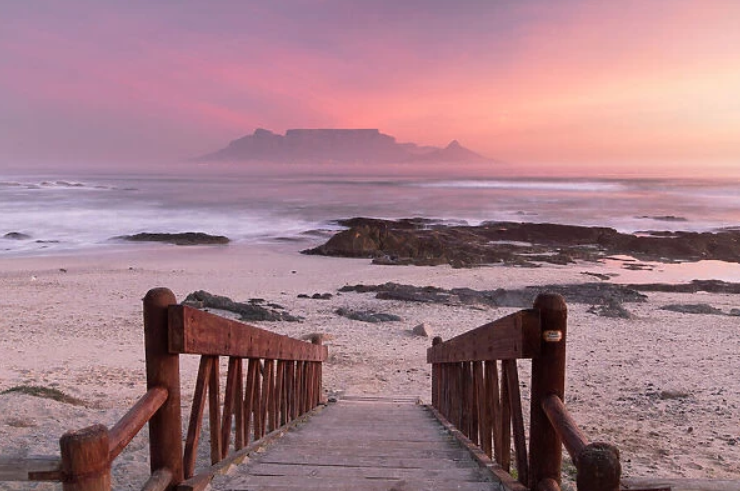 Table Mountain from Blouberg beach